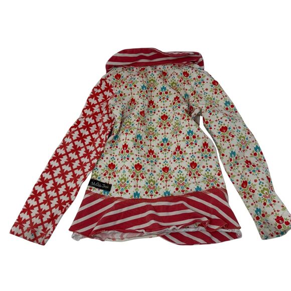 Matilda Jane Secret Fields Candy Cane Knit Top Girls Boho Preppy Toddler 4 FLAW - Picture 4 of 5